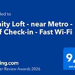 Trinity Loft - Near Metro - Self Check-in - Fast Wi-fi Lägenhet *