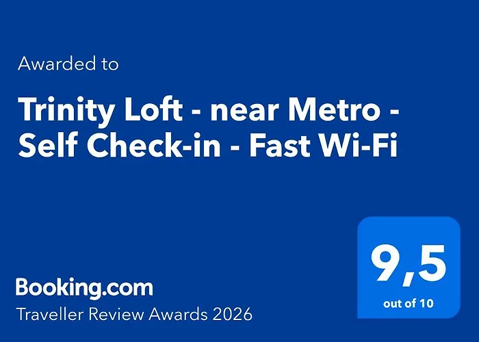 Trinity Loft - Near Metro - Self Check-in - Fast Wi-fi Apartmán *